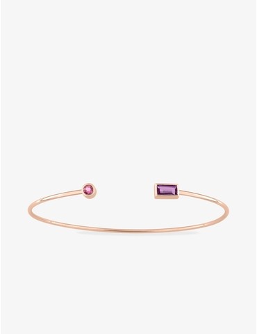 Bracelet jonc or rose 750 ‰...