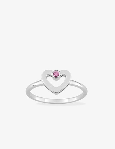 Bague Love or blanc 750‰ et...
