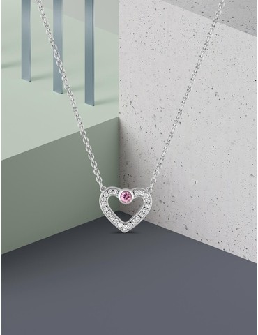 Collier Love or blanc 750‰,...