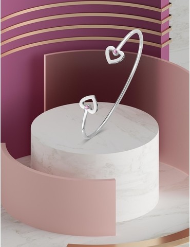 Bracelet jonc Love or blanc...