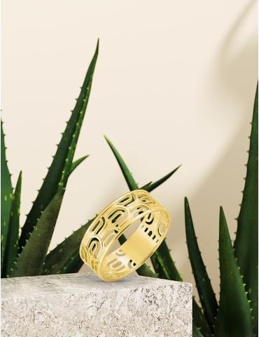Bague Glamour en plaqué or
