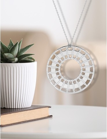 Sautoir Graphique en argent