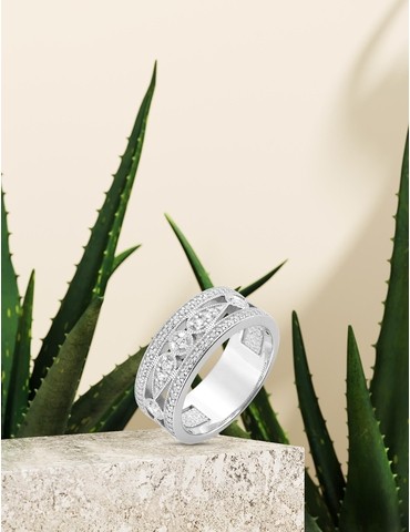 Bague Royale en argent et...