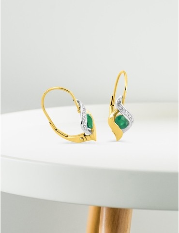 Boucles d'oreilles or jaune...