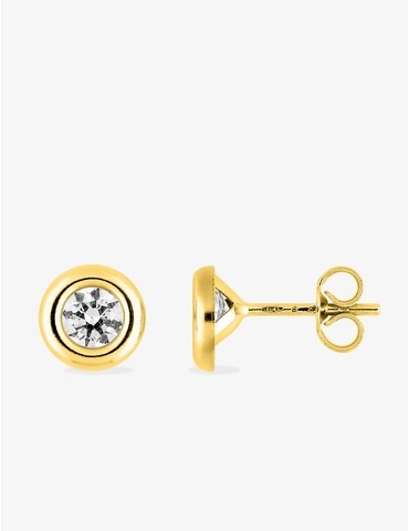 Boucles d'oreilles or jaune...