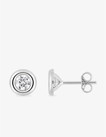 Boucles d'oreilles or blanc...