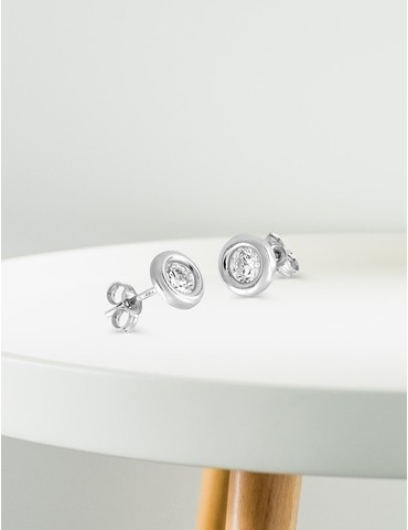 Boucles d'oreilles or blanc...