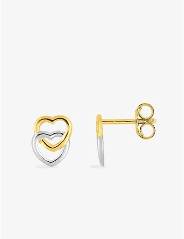 Boucles d'oreilles cœurs or...