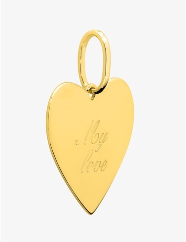 Pendentif cœur plaqué or...