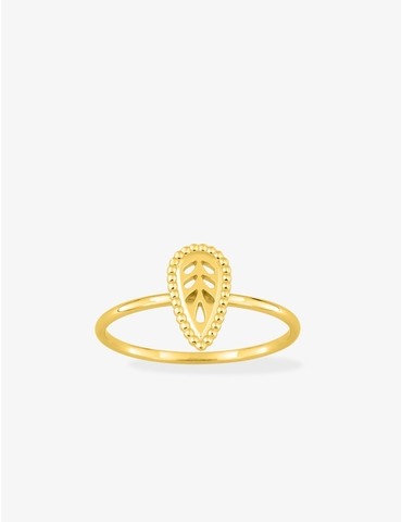 Bague en plaqué or motif...