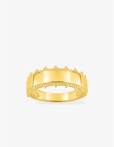 Bague en plaqué or fantaisie