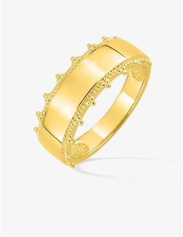 Bague en plaqué or fantaisie