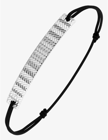 Bracelet cordon noir avec...
