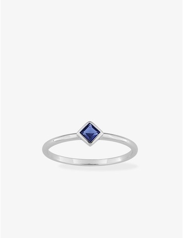 Bague argent rhodié 925 ‰...