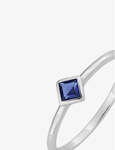 Bague argent rhodié 925 ‰...