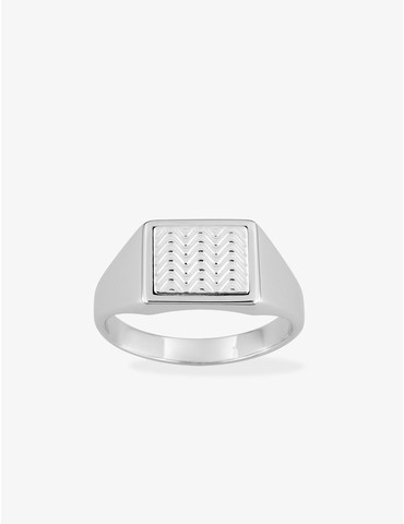 Chevalière argent rhodié...