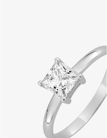 Bague argent rhodié 925 ‰...