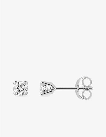 Boucles d'oreilles or blanc...
