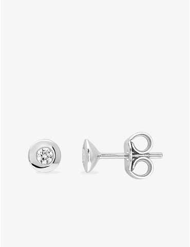 Boucles d'oreilles or blanc...
