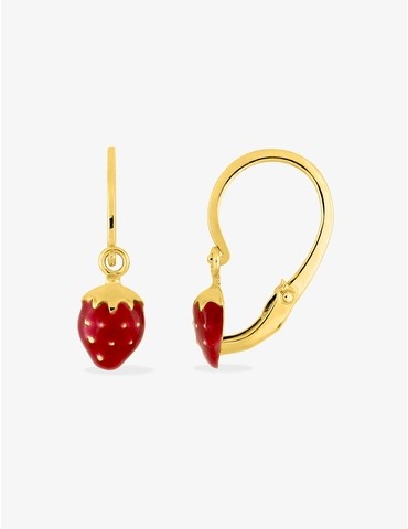 Boucles d'oreilles fraise...