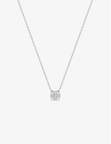 Collier fantaisie or blanc...