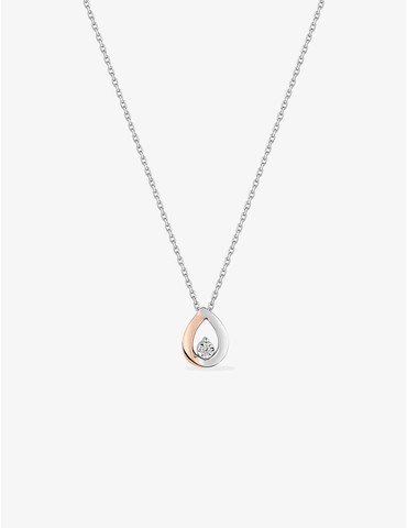 Collier bicolore or 750 ‰...