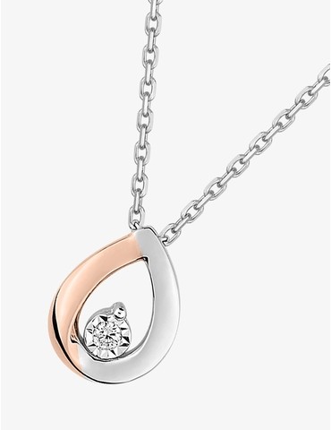 Collier bicolore or 750 ‰...