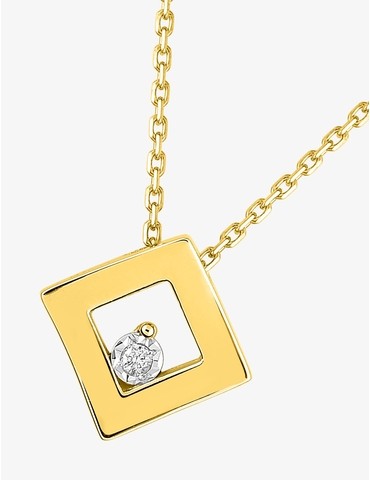 Collier or bicolore 750 ‰...