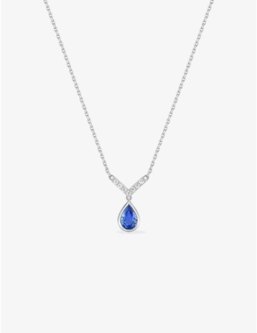 Collier or blanc 750 ‰...