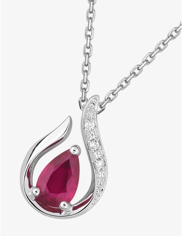 Collier or blanc 750 ‰...