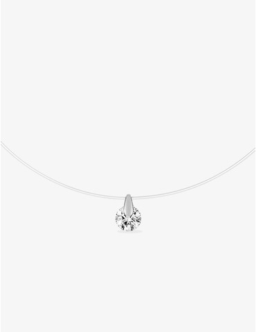 Collier fil nylon et...