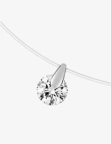 Collier fil nylon et...
