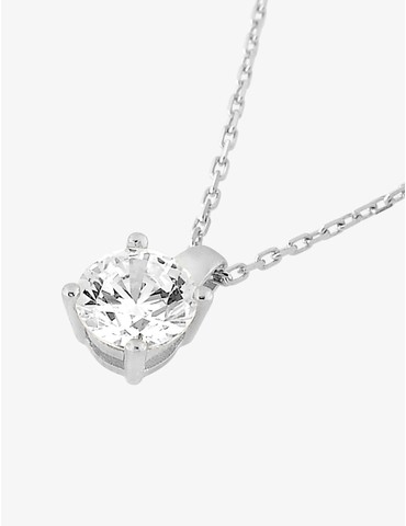 Collier or blanc 750 ‰ et...