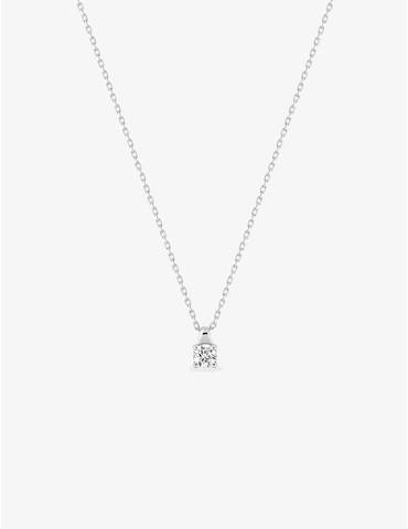 Collier or blanc 750 ‰ et...
