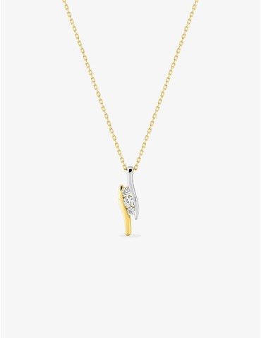 Collier or jaune 750 ‰,...