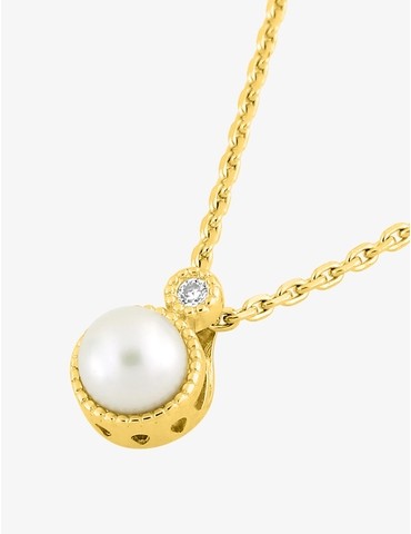 Collier or jaune 750 ‰,...