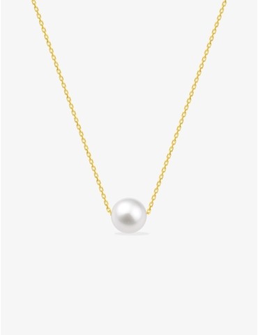 Collier or jaune 750 ‰ et...