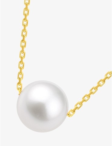 Collier or jaune 750 ‰ et...