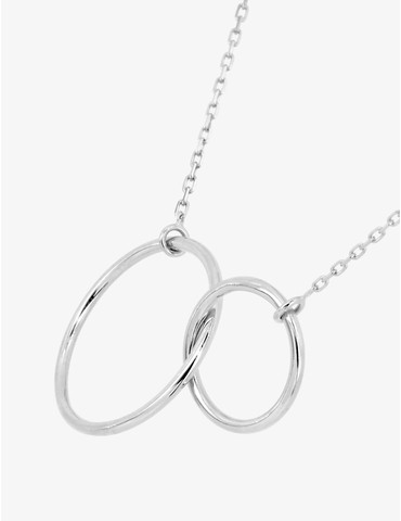 Collier double cercles or...
