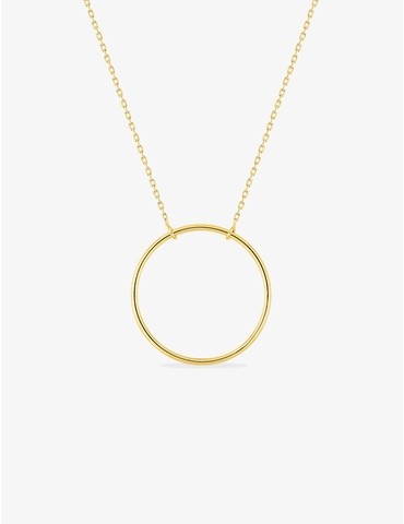 Collier anneau or jaune 750 ‰