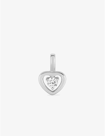 Pendentif cœur or blanc 750...