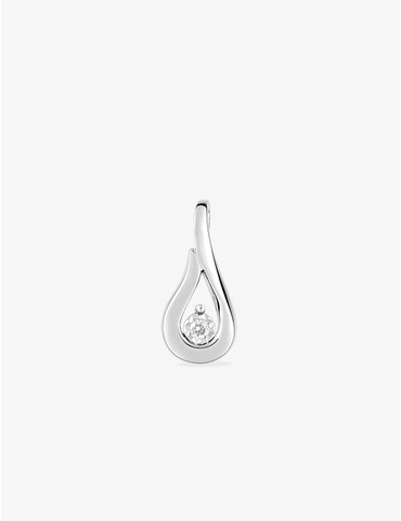 Pendentif or blanc 750 ‰ et...