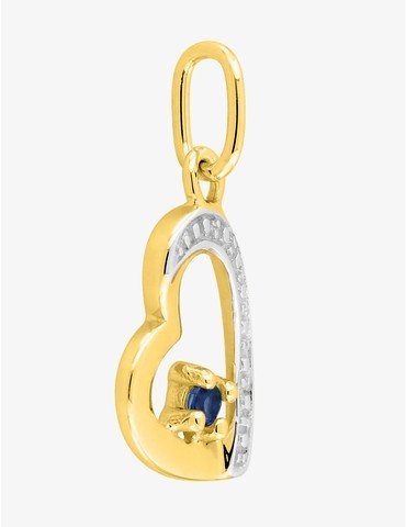 Pendentif cœur or jaune 750...