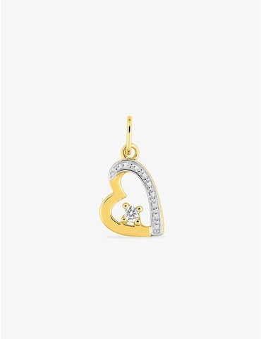 Pendentif cœur or jaune 750...