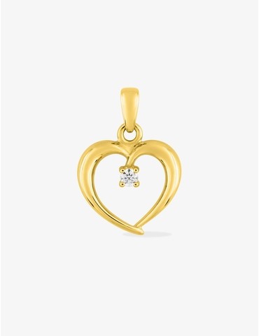 Pendentif cœur or jaune 750...