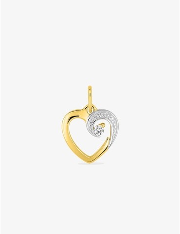 Pendentif cœur or jaune 750...