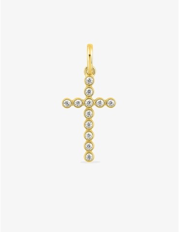 Pendentif croix or jaune...