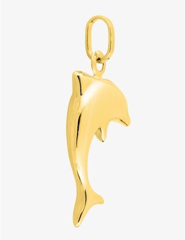 Pendentif dauphin or jaune...