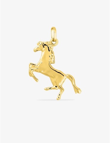Pendentif cheval or jaune...