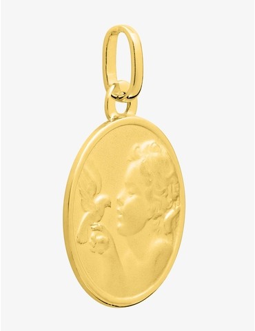 Pendentif médaille or jaune...